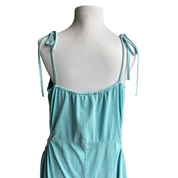 ASOS Designs Wide Leg Side Cutout Shoulder Tie Jersey Jumpsuit Size 16 Tall Boho - Picture 5 of 10